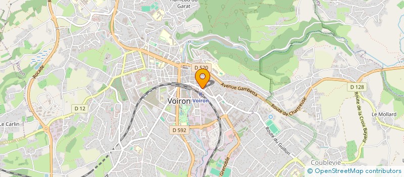 localisation de l'entreprise SA GARAGE DE LA GARE à VOIRON