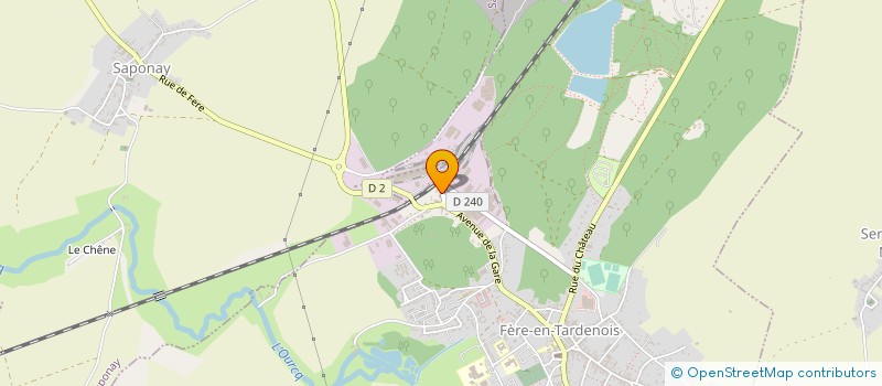 localisation de l'entreprise SA GARAGE HUGUENIN à FERE-EN-TARDENOIS