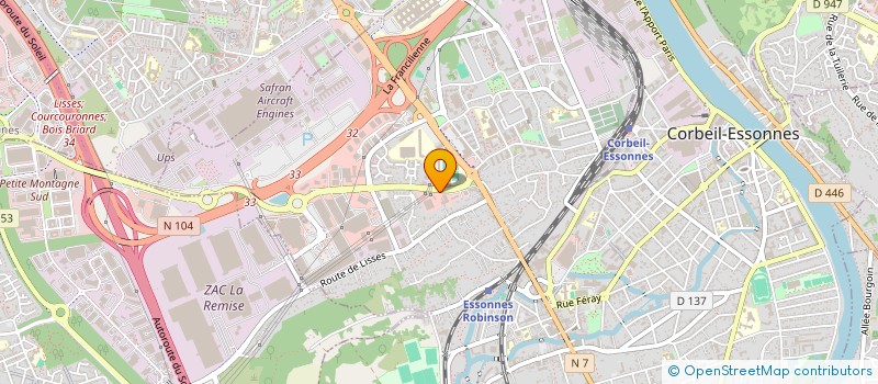 localisation de l'entreprise SA GARAGE LYON à CORBEIL-ESSONNES