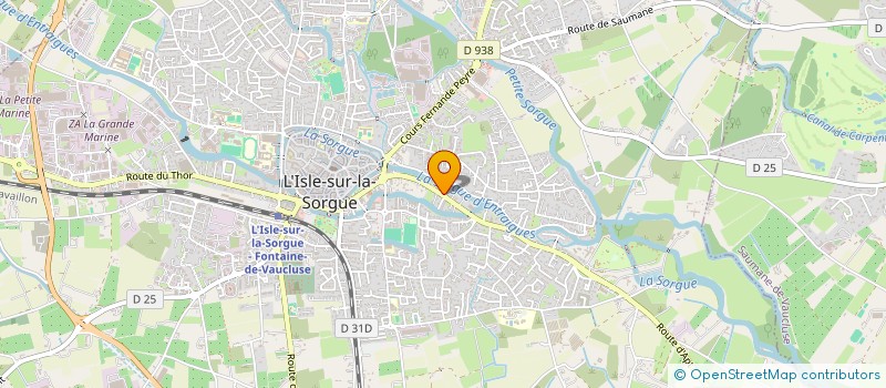 localisation de l'entreprise SA GARAGE MANNI  L'ISLE-SUR-LA-SORGUE