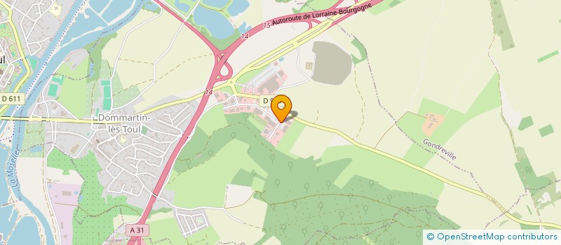 localisation de l'entreprise SA GARAGE ST EVRE  DOMMARTIN-LES-TOUL