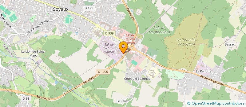 localisation de l'entreprise SA GARDILLOU DAMPERAT ET ASSOCIES à SOYAUX