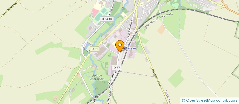 localisation de l'entreprise SA GASTON RUFFIN à LE CATEAU-CAMBRESIS