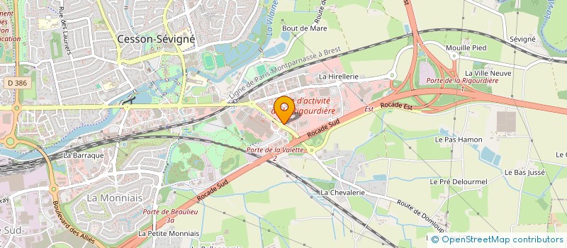 localisation de l'entreprise SA GAUVAIN à CESSON-SEVIGNE