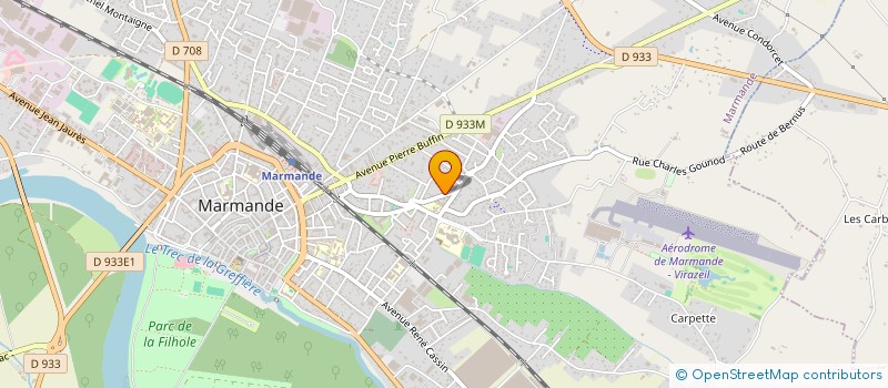 localisation de l'entreprise SA GD à MARMANDE