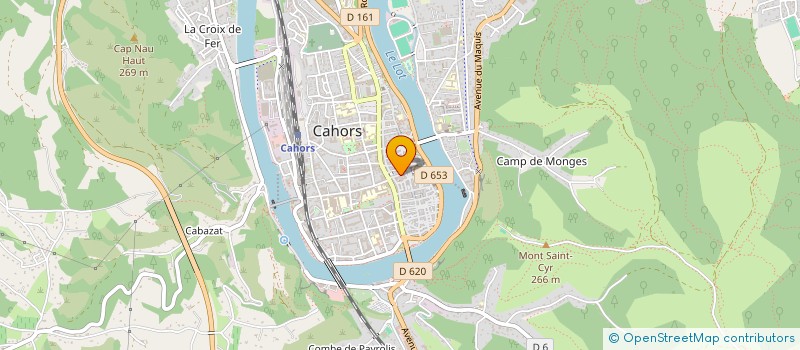 localisation de l'entreprise SA GEL OCCITAN  CAHORS