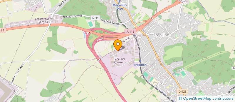 localisation de l'entreprise SA GENETIN  FREPILLON