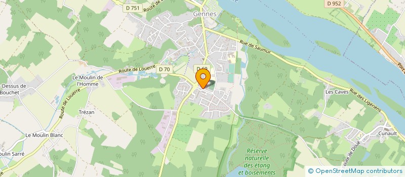 localisation de l'entreprise SA GENNES DISTRIBUTION à GENNES-VAL-DE-LOIRE