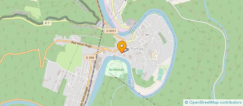 localisation de l'entreprise SA GERVIANE à FUMAY