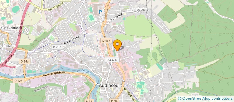 localisation de l'entreprise SA GIOBBINI à AUDINCOURT