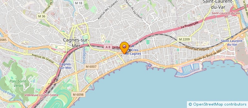 localisation de l'entreprise SA GIROT à CAGNES-SUR-MER