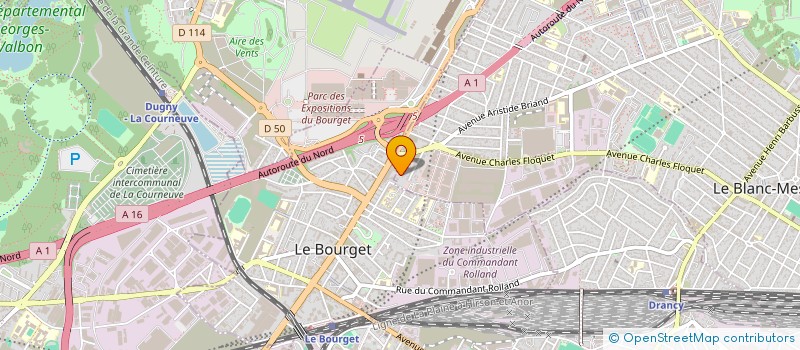 localisation de l'entreprise SA GODIN à LE BLANC-MESNIL