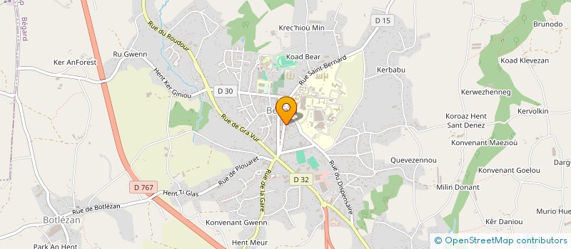 localisation de l'entreprise SA GOMEN à BEGARD
