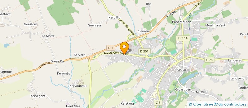 localisation de l'entreprise SA GOURIN DISTRIBUTION à GOURIN