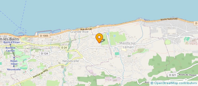 localisation de l'entreprise SA GRAND CHAMP  SAINT GINGOLPH