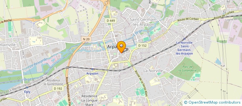 localisation de l'entreprise SA GRISEZ-MOREL à ARPAJON
