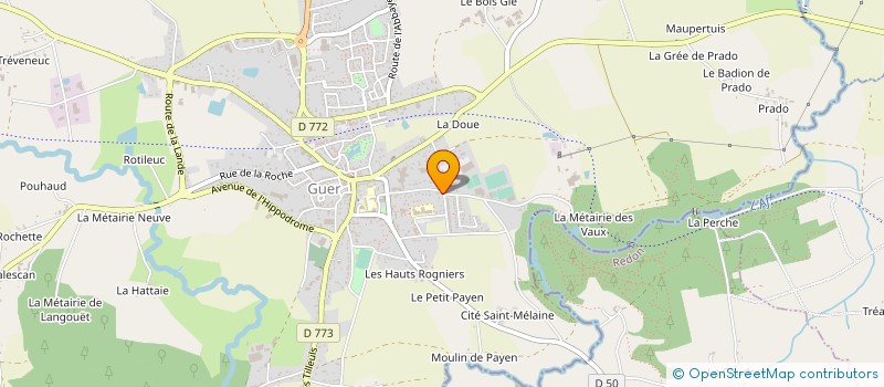 localisation de l'entreprise SA GURVAL à GUER