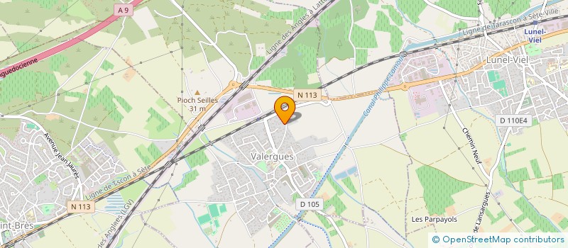 localisation de l'entreprise SA GUY BONNEVIDE à VALERGUES