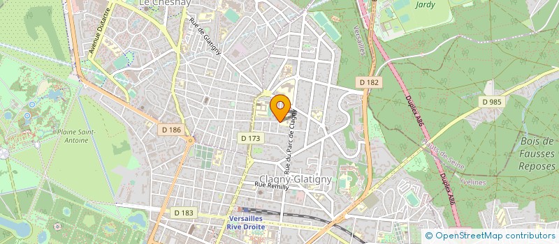 localisation de l'entreprise SA HAUTEFEUILLE à VERSAILLES