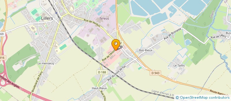 localisation de l'entreprise SA HAUTS DE FRANCE LAVAGE à LILLERS