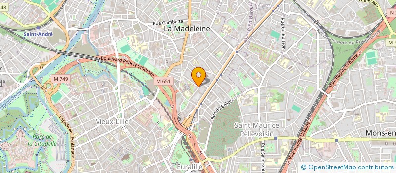 localisation de l'entreprise SA HENRI VASSEUR CONSEIL à LA MADELEINE