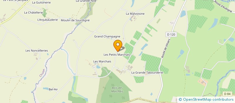 localisation de l'entreprise SA HERB'ATLANTIC  BELLEVIGNE-EN-LAYON