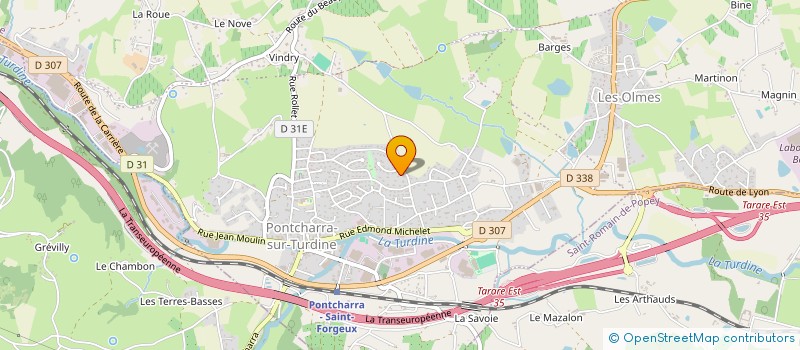 localisation de l'entreprise SA HOLDING  VINDRY-SUR-TURDINE