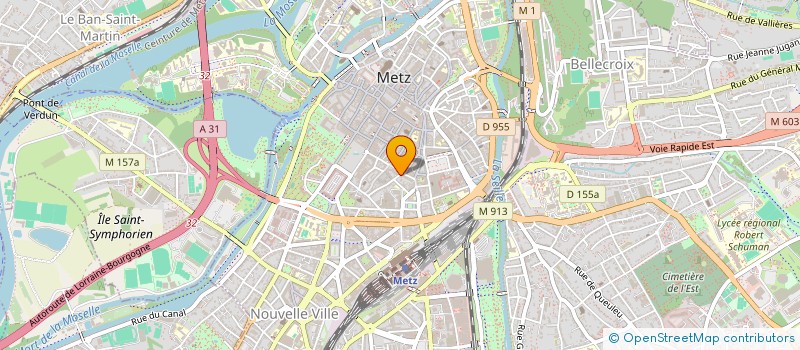 localisation de l'entreprise SA HOLDING METZ SAINT JACQUES à METZ