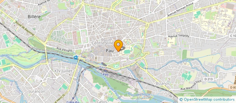 localisation de l'entreprise SA HOTEL CENTRAL à PAU