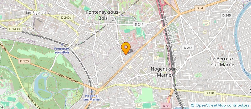 localisation de l'entreprise SA HOTEL CHATEAU DES CHATELLIERS à NOGENT-SUR-MARNE