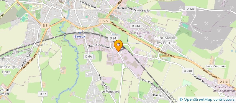 localisation de l'entreprise SA HYDEQUIP à BAYEUX