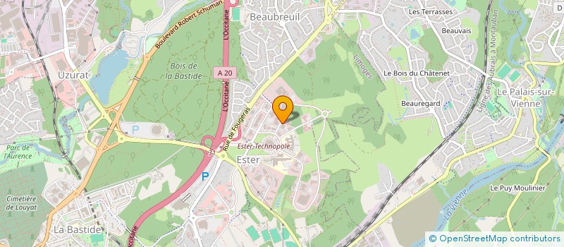 localisation de l'entreprise SA ID-BIO à LIMOGES