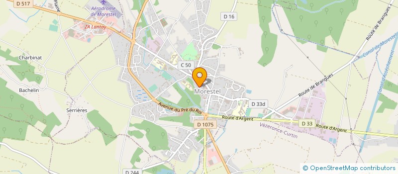 localisation de l'entreprise SA IDEP FRANCE  MORESTEL