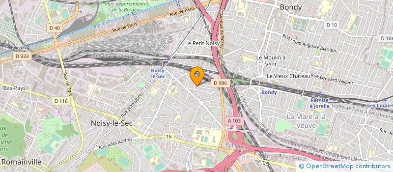 localisation de l'entreprise SA IMMO LAVOISIER à NOISY-LE-SEC