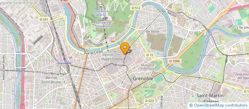 localisation de l'entreprise SA IMMOBILIER  GRENOBLE