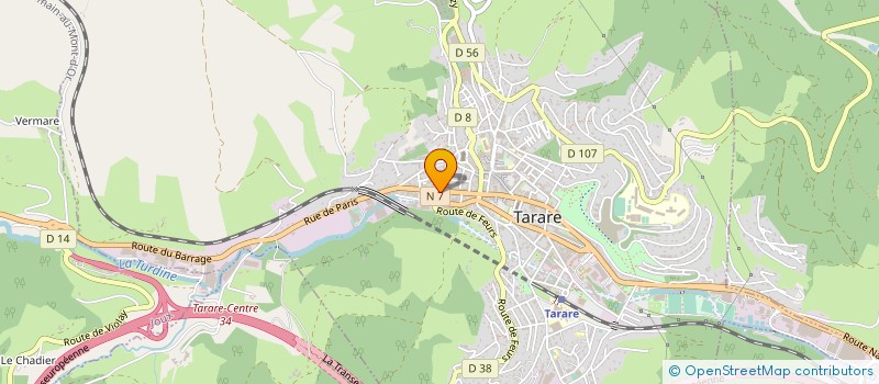 localisation de l'entreprise SA IMMOBILIERE COMMERCIAL AGRICOL FOREST  TARARE