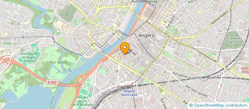 localisation de l'entreprise SA IMMOBILIERE DE LA RUE DU VOLLIER  ANGERS