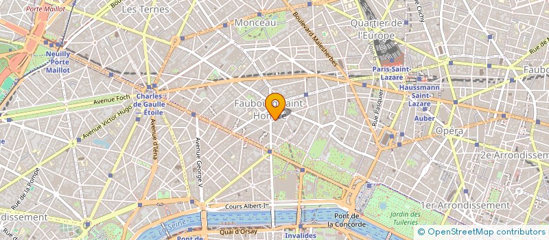 localisation de l'entreprise SA IMMOBILIERE DU 37 R DU COLISEE  PARIS