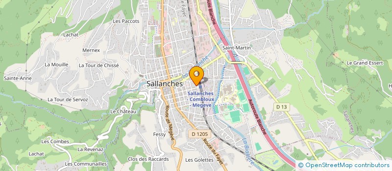 localisation de l'entreprise SA IMMOBILIERE HAUTE RIVE à SALLANCHES