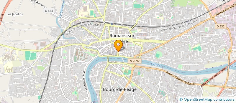 localisation de l'entreprise SA IMMOBILIERE LANGEVIN à ROMANS-SUR-ISERE