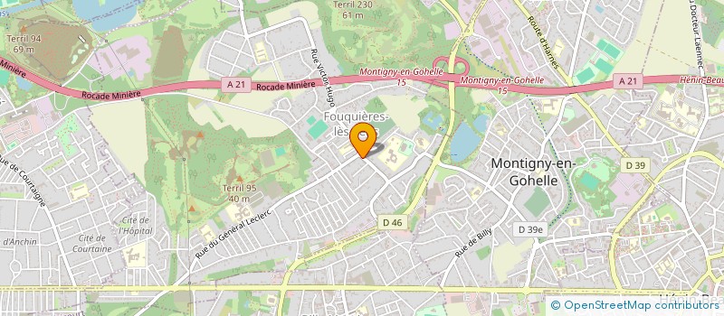 localisation de l'entreprise SA IMO  FOUQUIERES-LES-LENS