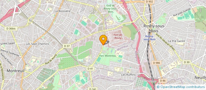 localisation de l'entreprise SA IMPRIM à MONTREUIL