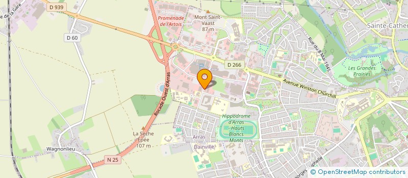 localisation de l'entreprise SA IMPRIMERIE CARDON à ARRAS