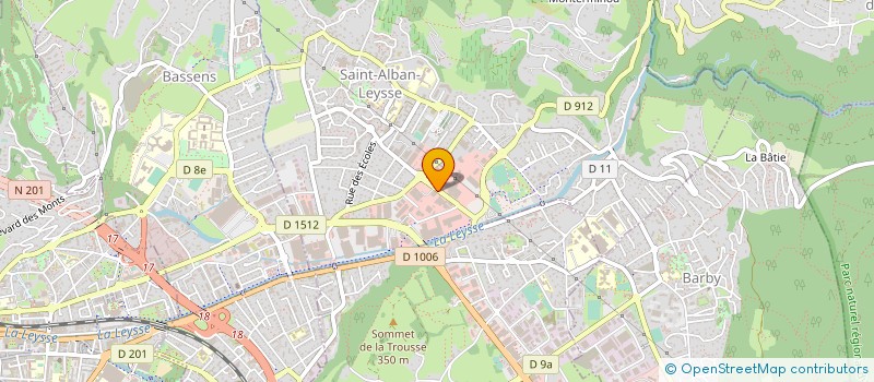 localisation de l'entreprise SA IMPRIMERIE PONCET à SAINT-ALBAN-LEYSSE
