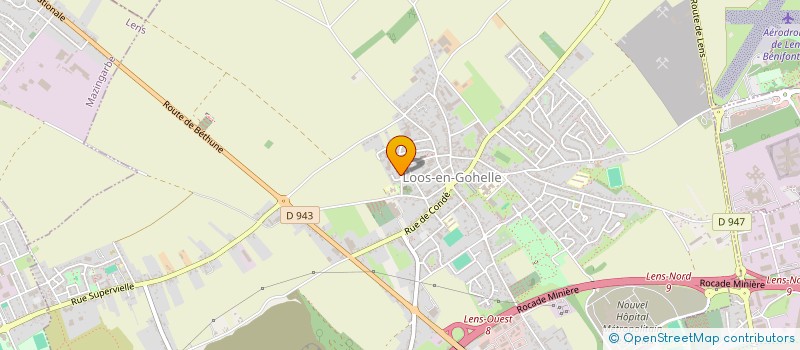 localisation de l'entreprise SA INDUSTRIE  LOOS-EN-GOHELLE