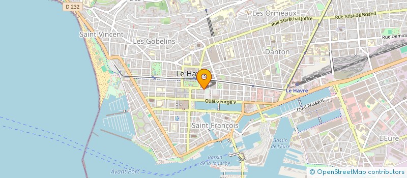 localisation de l'entreprise SA INTEXAL  LE HAVRE