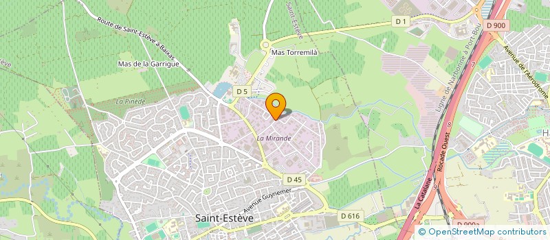 localisation de l'entreprise SA INVEST  SAINT-ESTEVE