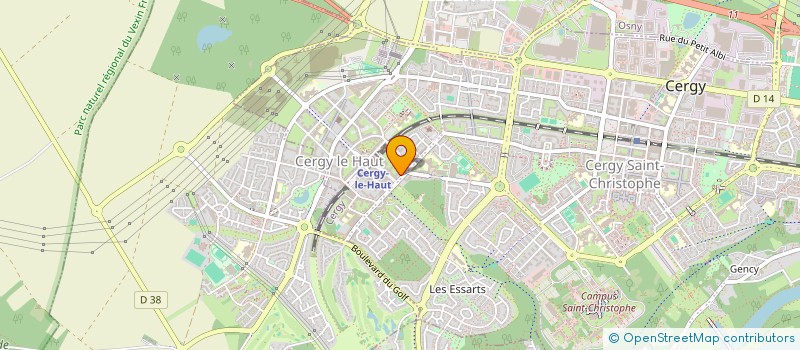 localisation de l'entreprise SA INVESTISSEMENT  CERGY