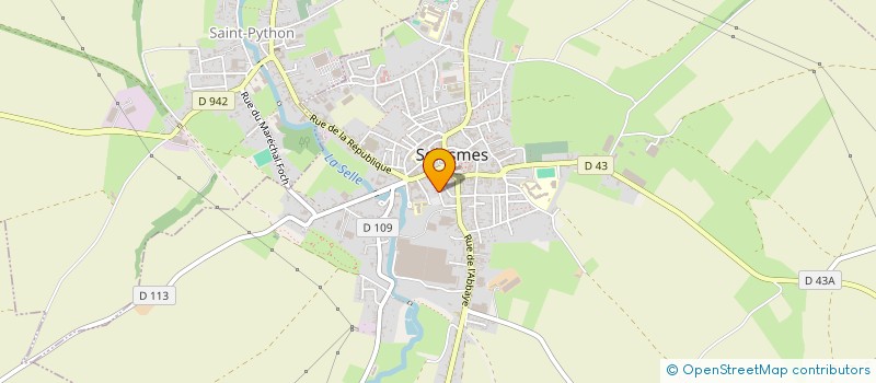 localisation de l'entreprise SA ISG à SOLESMES