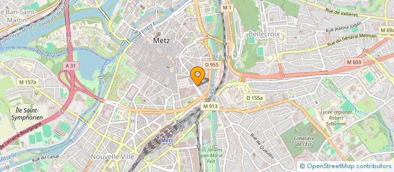 localisation de l'entreprise SA JACQUES SANITAIRE à METZ
